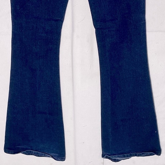 Vintage Y2K Bluenotes Dark Wash Low Rise Flare Leg Jeans 26 - Picture 11 of 15